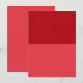 グリッター トップ トマト レッド サンクス カード - カスタマイズ (正面/裏面)