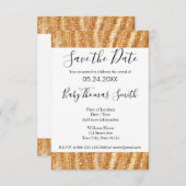 グリッター トリム 招待状 (正面/裏面)