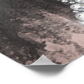 グリッター ドリップス、ドレス、エッフェル タワー スウィート 16 ポスター (角)