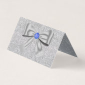 グリッター、バラ、ダイヤモンド&ボウ結婚ズ座席表 (裏面)