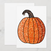 グリッター パンプキン シーズンカード (正面/裏面)