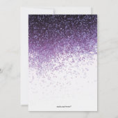 グリッター パープル スイート16 / カクテルパーティーの招待状 招待状 (裏面)