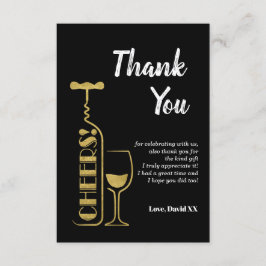 グリッター，ビール，ワイン，大人，サンキューカード サンキューカード