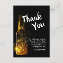 グリッター，ビール，ワイン，大人，サンキューカード