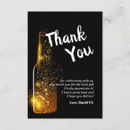 グリッター，ビール，ワイン，大人，サンキューカード サンキューカード