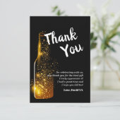 グリッター，ビール，ワイン，大人，サンキューカード サンキューカード (スタンド正面)