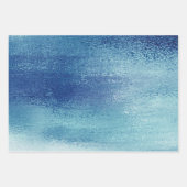 グリッター フォイル | アイスブルー 偽虹彩シャンパー ラッピングペーパーシート (正面2)