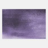 グリッター フォイル | インディゴ ミッドナイト パープル フェイク スパークル ラッピングペーパーシート (正面2)