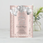 グリッター フレーム, シルバー クラウン, バルーン 75th 招待状 (スタンド正面)