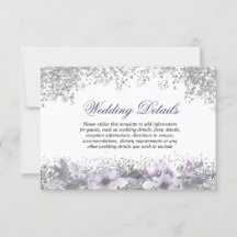 グリッター フローラル パープル ウェディング レセプション 詳細