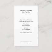 グリッター&ブフェイクラックロータスフラワー 名刺 (裏面)