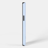 グリッター ブルー フェザー iPhoneケース iPhone 13ケース (右側面)