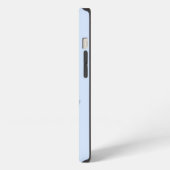 グリッター ブルー フェザー iPhoneケース iPhone 13ケース (左側面)