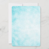 グリッター·マーメイド·招待状、海の下のパーティー。 招待状 (裏面)