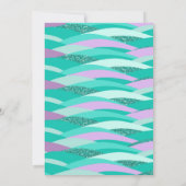 グリッター メイド テール 誕生日 招待状 (裏面)