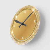 グリッター ラウンド壁時計 (傾斜)