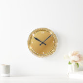 グリッター ラウンド壁時計 (ホーム)