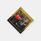 グリッター リハーサル ディナー ナプキン スタンダードカクテルナプキン (角)