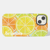 グリッター レモン Case-Mate iPhoneケース iPhone 13ケース (裏面横)