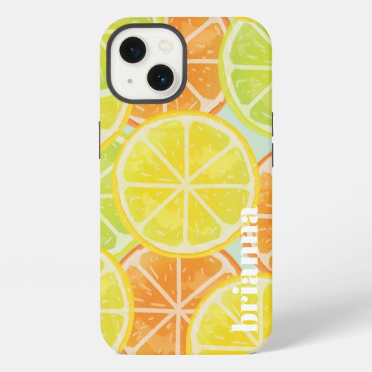グリッター レモン Case-Mate iPhoneケース iPhone 13ケース (裏面)