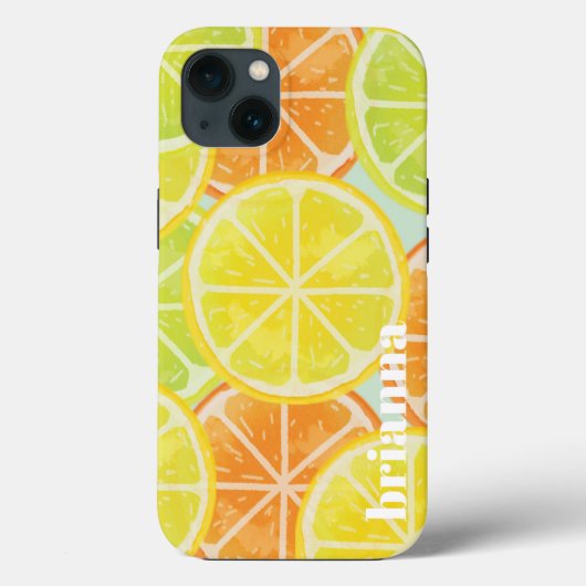 グリッター レモン Case-Mate iPhoneケース iPhone 13ケース (裏面)