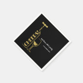 グリッター，ワイン，お洒落カクテル紙ナプキンス スタンダードカクテルナプキン (角)