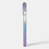 グリッター《写真》ぼけ味グラデーション、バイオレットダイヤモンド、ユニコーンドーナツ Case-Mate iPhoneケース (裏面 / 左)