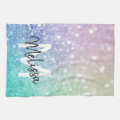 グリッター《写真》ぼけ味グラマラスエレガント キッチンタオル (横)