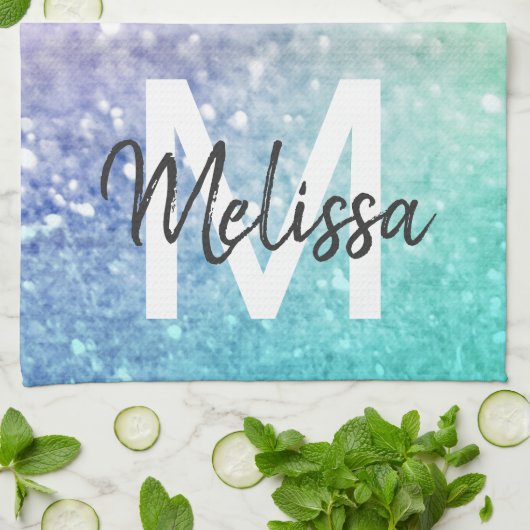 グリッター《写真》ぼけ味グラマラスエレガント キッチンタオル (折り畳み)