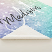 グリッター《写真》ぼけ味グラマラスエレガント シェルパブランケット (3/4)