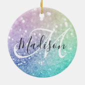 グリッター《写真》ぼけ味グラマラスエレガント セラミックオーナメント (裏面)