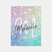 グリッター《写真》ぼけ味グラマラスエレガント フリースブランケット (正面)