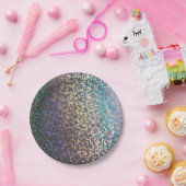 グリッター《写真》ぼけ味スパークルプリント ペーパープレート (パーティー)