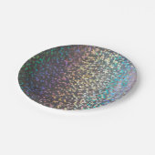 グリッター《写真》ぼけ味スパークルプリント ペーパープレート (アングル)