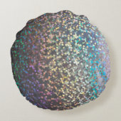 グリッター《写真》ぼけ味スパークルプリント ラウンドクッション (裏面)