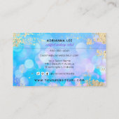  グリッター《写真》ぼけ味MUA美しいサロンメークアーティストBusi 名刺 (裏面)