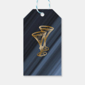 グリッター&金ゴールド赤パーティーバルーンありがとう ギフトタグ (裏面)