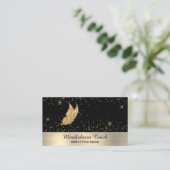 *~*グリッター・金ゴールド・バタフライの不思議な星 名刺 (スタンド正面)