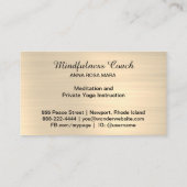 *~*グリッター・金ゴールド・バタフライの不思議な星 名刺 (裏面)