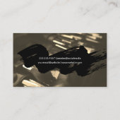 グリッター |黒ブラシ |メイクアップブラシ 名刺 (裏面)