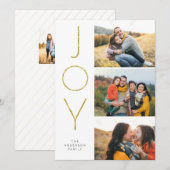 グリッター JOY 3 枚重ね写真 シーズンカード (正面/裏面)