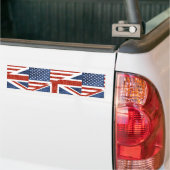 グリッター USA UK バンパーステッカー (トラック上)