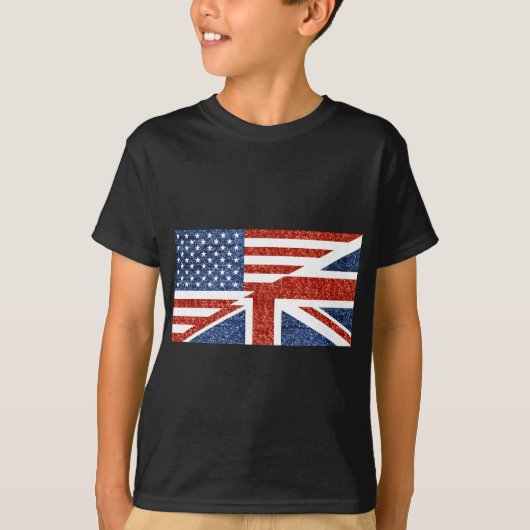 グリッター USA UK Tシャツ (正面)