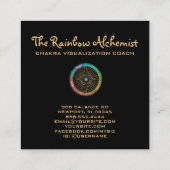 *~*グリッターBoho金ゴールド聖域チャクラ スクエア名刺 (裏面)