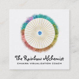 *~*グリッターBoho金ゴールド聖域チャクラ スクエア名刺