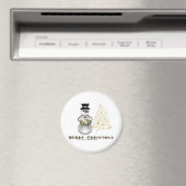 グリッターN金ゴールド雪だるま磁石 マグネット (インサイチュ (食洗機))