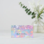 グリッターopalテクスチャ名刺 名刺 (スタンド正面)