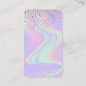 グリッターOpal Connect with UsソーシャルメディアQRコード 名刺 (裏面)