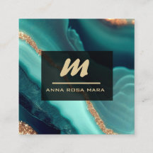 *~*グリッターQRルクースイニシャルAP66ターコイズ金ゴールド