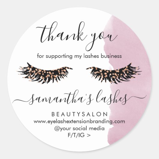 グリッターTouchメイクアップアーティストとのラッシュサンキュー ラウンドシール (正面)